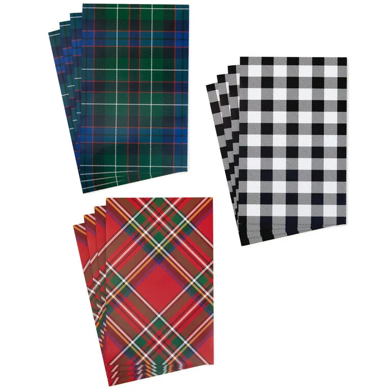 Hallmark Checks And Plaids 12-Pack Designed Shirt Boxes 5 Hallmark Checks And Plaids 12-Pack Designed Shirt Boxes - Image 5