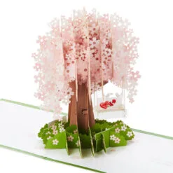 Hallmark One And Only Love Cherry Blossoms 3D Pop-Up Valentine's Day Card