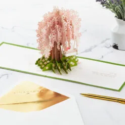 Hallmark One And Only Love Cherry Blossoms 3D Pop-Up Valentine's Day Card -Hallmark Store Cherry Blossoms 3D PopUp Valentines Day Card 1299IAV5022 05