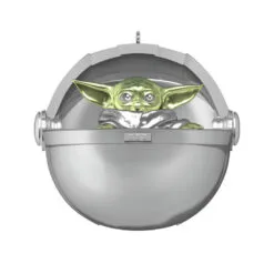 Hallmark Disney 100 Years Of Wonder Star Wars™ And Marvel Heroes Ornaments, Set Of 4 -Hallmark Store Chewie Grogu Black Panther Spiderman Keepsake Ornaments 5499QXI7447 03