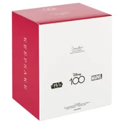 Hallmark Disney 100 Years Of Wonder Star Wars™ And Marvel Heroes Ornaments, Set Of 4 -Hallmark Store Chewie Grogu Black Panther Spiderman Keepsake Ornaments 5499QXI7447 13