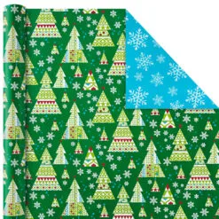 Hallmark Christmas Cheer 4-Pack Reversible Wrapping Paper Assortment, 150 Sq. Ft. 11 Hallmark Christmas Cheer 4-Pack Reversible Wrapping Paper Assortment, 150 Sq. Ft. -Hallmark Store Christmas Cheer Assortment Reversible Wrapping Paper 5JXW1736 05