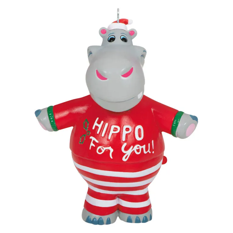 Hallmark I Want A Hippopotamus For Christmas Musical Ornament 1 Hallmark I Want A Hippopotamus For Christmas Musical Ornament