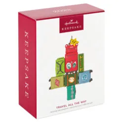 Hallmark Travel All The Way 2023 Ornament 9 Hallmark Travel All The Way 2023 Ornament -Hallmark Store Christmas Tree of Luggage Keepsake Ornament 1899QGO2907 04