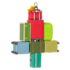 Hallmark Travel All The Way 2023 Ornament 11 Hallmark Travel All The Way 2023 Ornament -Hallmark Store Christmas Tree of Luggage Keepsake Ornament 1899QGO2907 06