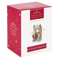 Hallmark Christmas Window 2023 Exclusive Ornament -Hallmark Store Christmas Window 2023 Exclusive Ornament 2299QXC5618 04