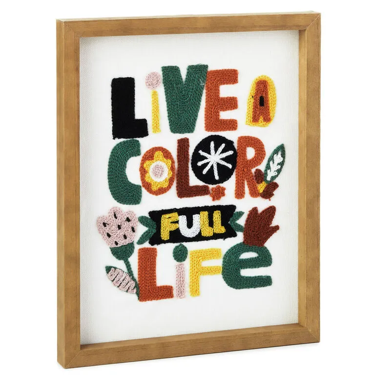 Hallmark Color Full Life Framed Quote Sign, 8x10 1 Hallmark Color Full Life Framed Quote Sign, 8x10