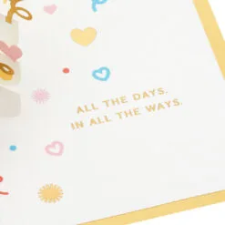 Hallmark Love You Always 3D Pop-Up Love Card -Hallmark Store Colorful Hearts 3D PopUp Love Card 1299LAD2904 03