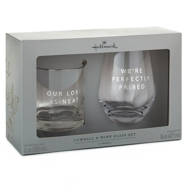 Hallmark Lowball And Stemless Wine Glass, Set Of 2 2 Hallmark Lowball And Stemless Wine Glass, Set Of 2 - Image 2