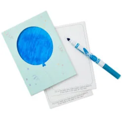 Hallmark Crayola® Kids Card Kit With Markers In Caddy, Pack Of 8 -Hallmark Store Crayola Kids Card Making Kit Caddy With Markers 1SOM3883 06