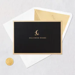 Hallmark Crescent Moon 3-D Pop-Up Halloween Card -Hallmark Store Crescent Moon and Bats 3D PopUp Halloween Card 1299IEH3001 06