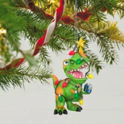 Hallmark Tree Rex Ornament -Hallmark Store Dinosaur in Christmas Lights Keepsake Ornament 1799QGO2779 02