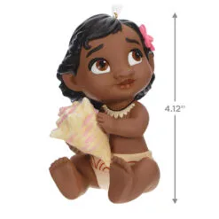 Hallmark Disney Moana The Ocean Chose Me Porcelain Ornament -Hallmark Store Disney Baby Moana Keepsake Ornament 2499QXD6627 03