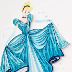 Hallmark Disney Princess Cinderella You Sparkle Quilled Paper Handmade Card -Hallmark Store Disney Cinderella Quilled Paper Handmade Card for Her 1299LAD2856 04