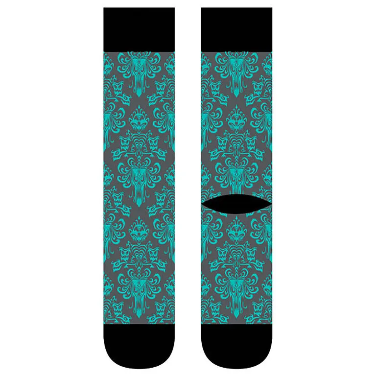 Hallmark Disney The Haunted Mansion Wallpaper Crew Socks 1 Hallmark Disney The Haunted Mansion Wallpaper Crew Socks