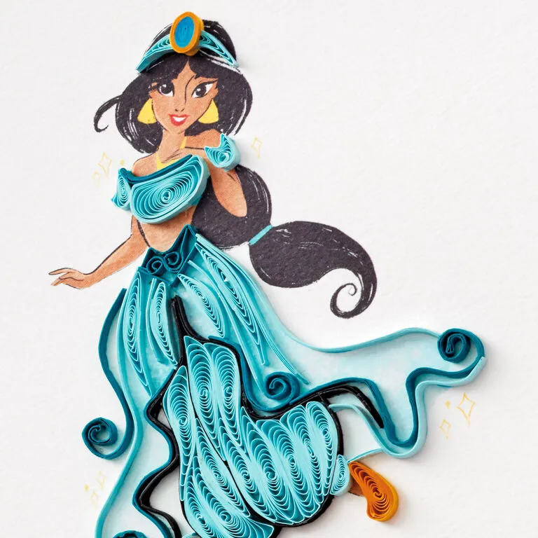 Hallmark Disney Princess Jasmine Magical Day Quilled Paper Handmade Card 4 Hallmark Disney Princess Jasmine Magical Day Quilled Paper Handmade Card - Image 4