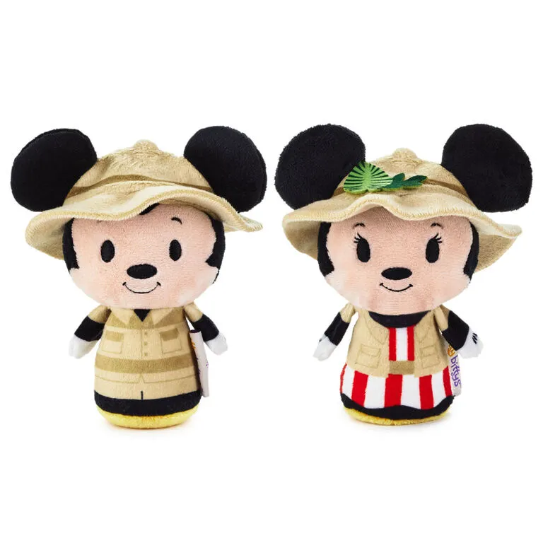 Hallmark Itty Bittys® Walt Disney World 50th Anniversary Jungle Cruise Mickey And Minnie Plush, Set Of 3 3 Hallmark Itty Bittys® Walt Disney World 50th Anniversary Jungle Cruise Mickey And Minnie Plush, Set Of 3 - Image 3