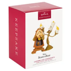 Hallmark Disney Beauty And The Beast Lumiere And Cogsworth Ornament -Hallmark Store Disney Lumiere and Cogsworth Keepsake Ornament 2499QXE3277 04