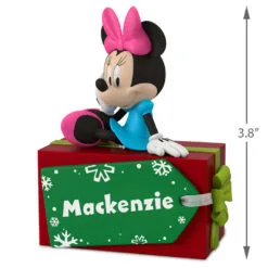 Hallmark Disney Minnie Mouse Christmas Present Personalized Ornament -Hallmark Store Disney Minnie Mouse Christmas Present Personalized Ornament 2499QHE1886B1 03