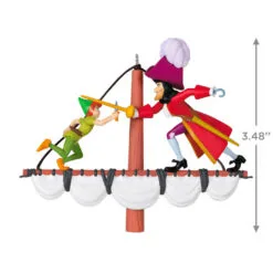 Hallmark Disney Peter Pan 70th Anniversary Swashbuckling Showdown Ornament -Hallmark Store Disney Peter Pan and Hook Keepsake Ornament 2499QXD6617 03