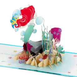 Hallmark Disney The Little Mermaid Wishing You Happiness 3D Pop-Up Card 13 Hallmark Disney The Little Mermaid Wishing You Happiness 3D Pop-Up Card -Hallmark Store Disney The Little Mermaid Ariel 3D PopUp Card for Her 1499LAD2902 04