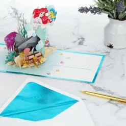 Hallmark Disney The Little Mermaid Wishing You Happiness 3D Pop-Up Card 17 Hallmark Disney The Little Mermaid Wishing You Happiness 3D Pop-Up Card -Hallmark Store Disney The Little Mermaid Ariel 3D PopUp Card for Her 1499LAD2902 08