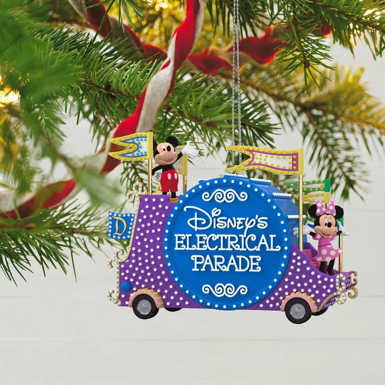 Hallmark Disney Mickey Mouse Disney's Electrical Parade Musical Ornament With Light 2 Hallmark Disney Mickey Mouse Disney's Electrical Parade Musical Ornament With Light - Image 2