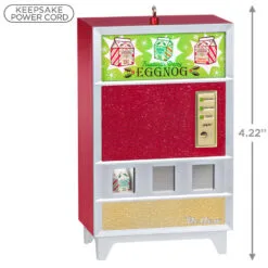 Hallmark Nellco Eggnog Machine Musical Ornament With Light 8 Hallmark Nellco Eggnog Machine Musical Ornament With Light -Hallmark Store Eggnog Vending Machine Keepsake Ornament 2599QGO2649 03