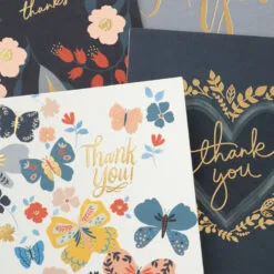 Hallmark Elegant Florals Boxed Blank Thank-You Notes Assortment, Pack Of 48 -Hallmark Store Elegant Florals Assorted Boxed ThankYou Cards 5STZ1169 03