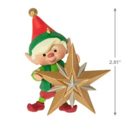 Hallmark North Pole Tree Trimmers Ornament -Hallmark Store Elf With Christmas Tree Keepsake Ornament 1799QXR8069 03