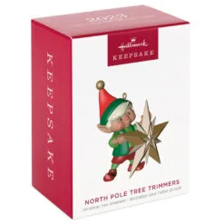 Hallmark North Pole Tree Trimmers Ornament -Hallmark Store Elf With Christmas Tree Keepsake Ornament 1799QXR8069 04