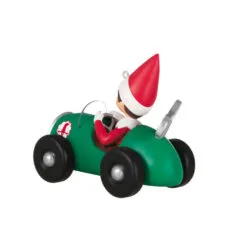 Hallmark The Elf On The Shelf® Race To The Finish Scout Elf™ Ornament -Hallmark Store Elf on the Shelf in Race Car Keepsake Ornament 1799QXI7357 06