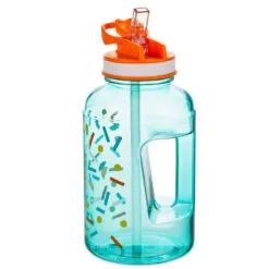 Hallmark Celebrate Big Time Water Jug, 40 Oz. -Hallmark Store Extra Large Blue Water Jug With Lid and Straw 1BID1097 03