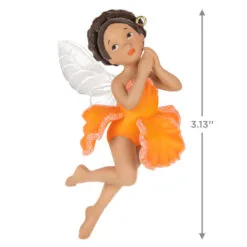 Hallmark Fairy Messengers Special Edition Ornament 8 Hallmark Fairy Messengers Special Edition Ornament -Hallmark Store Fairy in Orange Flower Dress Keepsake Ornament 1699QGO2789 03
