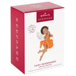 Hallmark Fairy Messengers Special Edition Ornament 9 Hallmark Fairy Messengers Special Edition Ornament -Hallmark Store Fairy in Orange Flower Dress Keepsake Ornament 1699QGO2789 04
