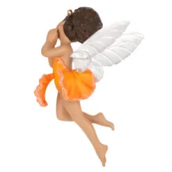 Hallmark Fairy Messengers Special Edition Ornament 11 Hallmark Fairy Messengers Special Edition Ornament -Hallmark Store Fairy in Orange Flower Dress Keepsake Ornament 1699QGO2789 06