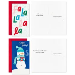 Hallmark Colorful And Casual Money-Holder Boxed Christmas Cards Assortment, Pack Of 36 -Hallmark Store Festive Assorted MoneyHolder Boxed Christmas Cards 5CZE2139 03