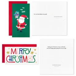 Hallmark Colorful And Casual Money-Holder Boxed Christmas Cards Assortment, Pack Of 36 -Hallmark Store Festive Assorted MoneyHolder Boxed Christmas Cards 5CZE2139 05