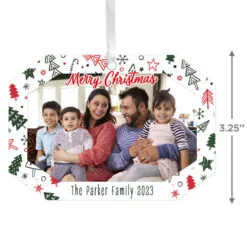 Hallmark Festive Fun Personalized Text And Photo Metal Ornament 5 Hallmark Festive Fun Personalized Text And Photo Metal Ornament -Hallmark Store Festive Fun Personalized Christmas Ornament 1OFM1001B3 03