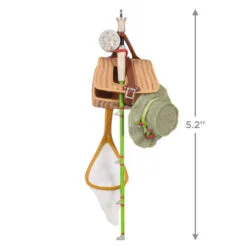 Hallmark Feelin' Fishy 2023 Ornament -Hallmark Store Fishing Gear Keepsake Ornament 1699QGO2899 03