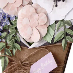 Hallmark Flower Bouquet Beautiful Day Birthday Card -Hallmark Store Floral Bouquet Displayable Birthday Card 1299LAD9483 04