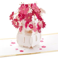 Hallmark Happy Thoughts Flower Bouquet 3D Pop-Up Thinking Of You Card