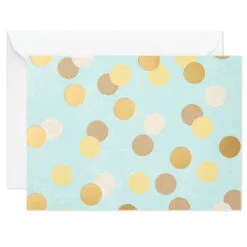 Hallmark Flowers And Dots Assorted Blank Note Cards, Box Of 50 -Hallmark Store Flowers and Dots Assorted Blank Note Cards 5WDN2069 03