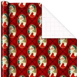 Hallmark Traditional 3-Pack Foil Christmas Wrapping Paper Assortment, 60 Sq. Ft. -Hallmark Store Foil Christmas Wrapping Paper Assortment 5JXW1065 04
