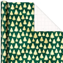 Hallmark Traditional 3-Pack Foil Christmas Wrapping Paper Assortment, 60 Sq. Ft. -Hallmark Store Foil Christmas Wrapping Paper Assortment 5JXW1065 06