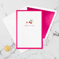 Hallmark Here's To You Cocktail Toast 3D Pop-Up Card 15 Hallmark Here's To You Cocktail Toast 3D Pop-Up Card -Hallmark Store Fruit Cocktail Drinks Celebration 3D PopUp Card for Her 1299LAD2897 06