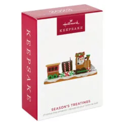 Hallmark Season’s Treatings Ornament 9 Hallmark Season’s Treatings Ornament -Hallmark Store Gingerbread Train Keepsake Ornament 1699QXR8009 04