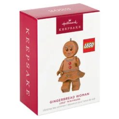 Hallmark Gingerbread Woman LEGO® Minifigure Ornament -Hallmark Store Gingerbread Woman LEGO Minifig Keepsake Ornament 1699QXI7329 04