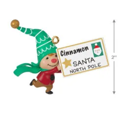 Hallmark Gnome For Christmas Cinnamon's Letter To Santa Ornament 8 Hallmark Gnome For Christmas Cinnamon's Letter To Santa Ornament -Hallmark Store Girl Gnome Letter to Santa Keepsake Ornament 1799QXE3319 03