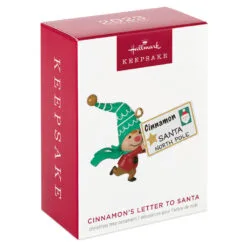 Hallmark Gnome For Christmas Cinnamon's Letter To Santa Ornament 9 Hallmark Gnome For Christmas Cinnamon's Letter To Santa Ornament -Hallmark Store Girl Gnome Letter to Santa Keepsake Ornament 1799QXE3319 04